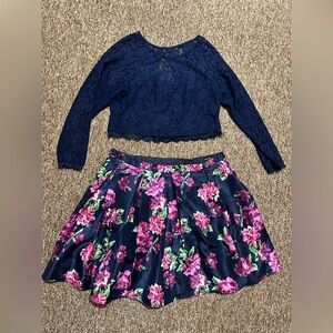 Two piece simi formal dress